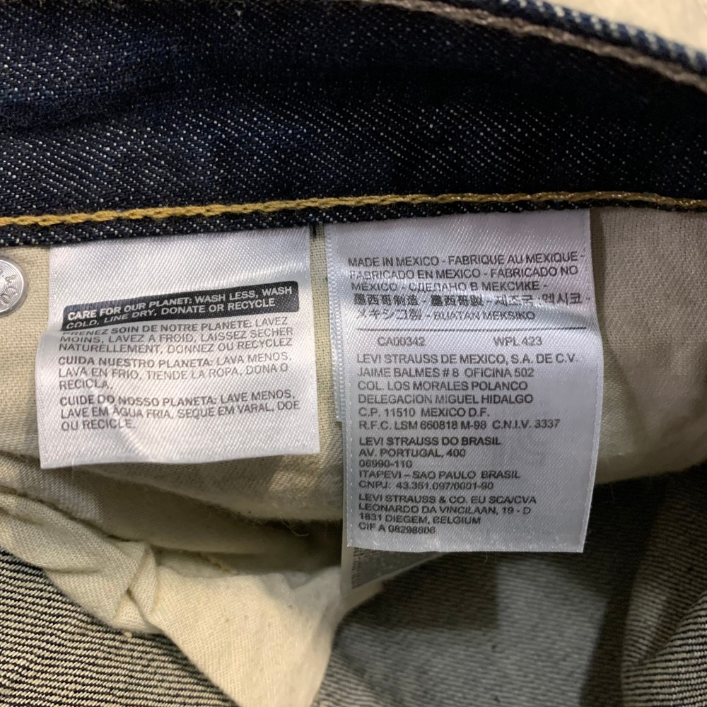 Levi's 559 Jeans Men's Dark Wash Straight Fit Relaxed Classic Denim W33 L32 - Picture 11 of 13
